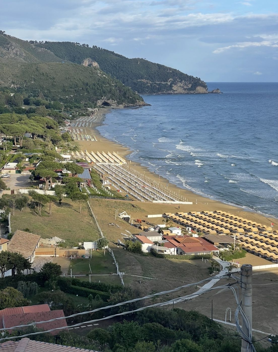 La spiaggia di Levante dall'alto